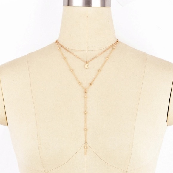 4 for $25!!! Multilayer moon Necklace - Picture 2 of 3